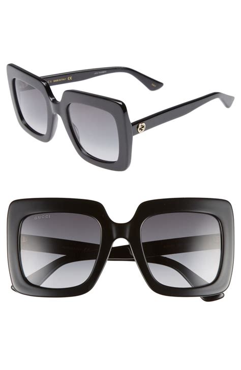 53mm square blue & beyond sunglasses gucci|53mm Square Blue Light Blocking Optical Glasses .